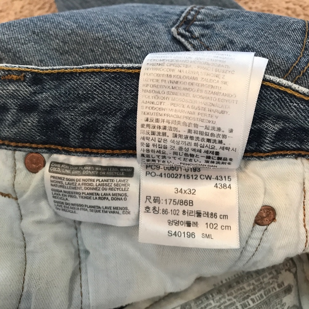 Vintage 1993 Levi’s Button Fly 501 Jeans - Picture 6 of 13